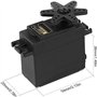 ZHITING 2 Pcs Servo Analogique Engrenage en Servo 20KG Couple À Haute Vitesse Servomoteur Numérique pour Voiture Intelligente Ro