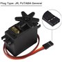 ZHITING 2 Pcs Servo Analogique Engrenage en Servo 20KG Couple À Haute Vitesse Servomoteur Numérique pour Voiture Intelligente Ro