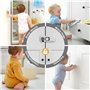 BECOMTO 5 Pièces Baby Sécurité Français Serrure de Réfrigérateur,Serrure de Réfrigérateur à Double Porte à l’épreuve de Enfants,