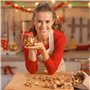 LINKLKBOY Casse-Noisette Manuel,Casse Noisette Noel,Ouvre-écrou Cuisine,Casse Noix en Bois,Casse-Noisette,Machine Casse Noisette