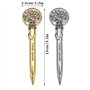 JKJF 2pcs Vintage enveloppe ouvre lettre ouvre - Lettre maison école Bureau métal enveloppe slicer - argent et or