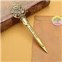 JKJF 2pcs Vintage enveloppe ouvre lettre ouvre - Lettre maison école Bureau métal enveloppe slicer - argent et or