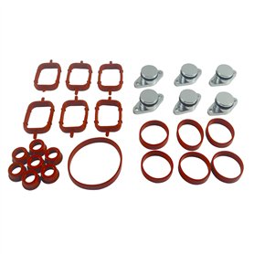 ZEALfix Joints de collecteur d'admission kit+4 bouchons clape 22mm Fit M47 E87 E46 E90 E91 E92 E93 E39 11612246945 11617790198 1