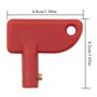 ZEALfix Lot de 10 Clés pour Interrupteur de Batterie de Voiture, 12 V 24 V Les clés Rechange commutateur d'isolateur pour Voitur