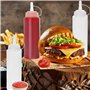 6 pcs 8 oz Bouteille à Sauce avec Capuchon
