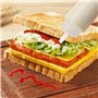 Condiments Squeeze Bouteilles, 6 pcs 8 oz Bouteille à Sauce avec Capuchon, Flacons Transparents pour Sauce - Sans BPA, pour la M