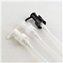 2PCS flacons de lotion vides en verre de 60 ml avec couvercle de pompe noir et système de verrouillage pour cosmétiques et cosmé