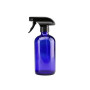 1 flacon pulvérisateur vide rechargeable en verre de 500 ml avec gâchette noire, idéal pour les huiles essentielles, les produit