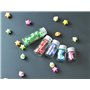 Bamboopack Lot de 12 petits flacons en verre de 30 ml avec couvercles à visser en aluminium pour échantillons de messages de sou