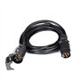 BEIJISTAR 6M Rallonge Remorque 7 Broches, 12V Rallonge Remorque avec Prise Mâle et Femelle, Rallonge Spirale Câble Remorque Conn
