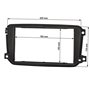 Sound-way Kit de Montage Autoradio, Façade Cadre de Radio 1 DIN / 2 DIN, Adaptateur Compatible avec Smart Fortwo 451 Facelift 20