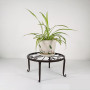 2 Pièces Pot de fleur Stand, Metal Art Plant Stand Rack Style européen pot de fleur titulaire pour jardin Table Ronde de Jardin,