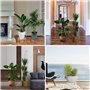 2 Pièces Pot de fleur Stand, Metal Art Plant Stand Rack Style européen pot de fleur titulaire pour jardin Table Ronde de Jardin,