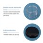 20pcs 4 Tailles Noir Contenants Cosmétiques(5g,10g,15g,20g) Pots Ronds Clairs Vides Pots D'échantillons de Voyage pour Lotion,Ba
