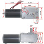 12V 200RPM 5840-31ZY Moteur à Engrenages Autobloquant à Engrenages Réducteur à vis Sans Fin pour Les Appareils Électriques