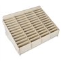 Boîte de rangement 48 compartiments en bois pour téléphone portable