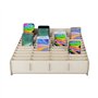 Boîte de rangement 48 compartiments en bois pour téléphone portable, bureau, organiseur, accessoires de rangement, boîte de rang