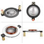 ASHATA Film de Haut-Parleur Audio 34,4 mm, Bobine vocale de Haut-Parleur à diaphragme de 8 ohms avec bornier pour systèmes de ci