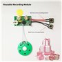 Mugast DIY Module Vocal Enregistrable, Puce Sonore Musical Carte de Voeux 4 Minutes Module de Voix Enregistrable avec Boutons po