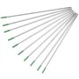 Wifehelper Électrode de Tungstène, 10pcs Électrode de Tungstène Tige Bâton de Pointe de Professionnel de Pointe Verte pour AC Ma