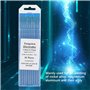 Wifehelper Électrode de Tungstène, 10pcs Électrode de Tungstène Tige Bâton de Pointe de Professionnel de Pointe Verte pour AC Ma