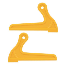 2 Pcs V-type Scies À Bois Poussoirs Pour Table De Menuiserie Routeur Lame De Travail Portable Jaune ABS Longueur 8.07 pouce