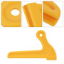 2 Pcs V-type Scies À Bois Poussoirs Pour Table De Menuiserie Routeur Lame De Travail Portable Jaune ABS Longueur 8.07 pouce