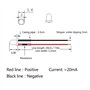 Garosa 10pcs 12v 3mm Diode Ampoule LED diode électroluminescente LED câblé multicolore câble de lumière LED à économie d'énergie