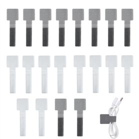 Lot de 40 Clip Cable Auto-Adhésives à Crochets et Boucles