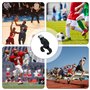 4 Pièces Sifflet D'arbitre de Sport, Sifflet Football, Sifflet de Sport pour L'entraînement, Sifflet d'arbitre Avec Poignée, Sif