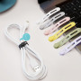 28 Pièces Attache Cable et Etiquette Cable,Serre Cable,Attache Cable Scratch,Câble Silicone Organisateur,Organisation de Câbles 