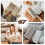 Chat Bague de Lecture,Porte Page de Livre en Bois Lisse,Accessoire Lecture,Porte Page Livre,Porte Page Livre Pouce,Cadeaux Idéau