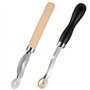 metagio 2 Piececs Roulette Couture 2mm et 4mm Roulette de Marquage avec Manche en Bois Roue de Traçage de Couture pour Artisanat
