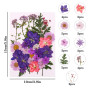 Xinzistar 105 pièces Ensemble de Fleurs séchées pressées Naturelles pour Bricolage Mélange Fleurs séchées de DIY Bougie Peinture