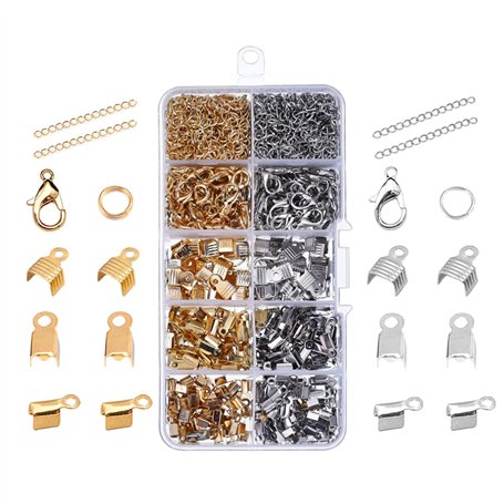 Pamtns 1000 Pièces Attache Bracelet Fermoir Mousqueton Bracelets Griffe Fermoirs Pince Ensemble Fermoir Mousqueton Fermoirs Grif