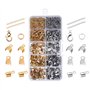 Pamtns 1000 Pièces Attache Bracelet Fermoir Mousqueton Bracelets Griffe Fermoirs Pince Ensemble Fermoir Mousqueton Fermoirs Grif