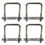 Lot de 4 boulons en U carrés M6 x 30 x 70 mm en acier inoxydable 304