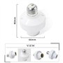 QIACHIP Lampe à télécommande sans fil Douille E27 Base d'ampoule, kit d'interrupteur sans fil 433 mhz avec on/off, Support Ampou