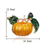 HSQYJ Broche en forme de citrouille pour Halloween - En émail - Pour homme et femme