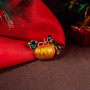 HSQYJ Broche en forme de citrouille pour Halloween - En émail - Pour homme et femme