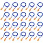 PIQIUQIU Lot de 20 paires de bouchons d'oreilles en silicone souple pour dormir - Réduit le bruit - Protection auditive avec cor