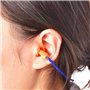 PIQIUQIU Lot de 20 paires de bouchons d'oreilles en silicone souple pour dormir - Réduit le bruit - Protection auditive avec cor