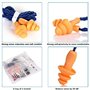 PIQIUQIU Lot de 20 paires de bouchons d'oreilles en silicone souple pour dormir - Réduit le bruit - Protection auditive avec cor