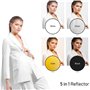 Réflecteur 5 en 1 pour photographie - Rond - Pliable - 60 cm - Pour photographie - Studio - Éclairage extérieur
