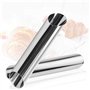 Cannoli Set de 12 Tubes Cannoli Moules/Tubes Plat de Cuisson en Corne en Acier Inoxydable