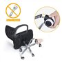 WANGZAIZAI 5X Rouleau de Sol Dur 11 / 50mm - également pour sols Souples - caoutchouté - roulettes de Chaise de Bureau 360 ° rou