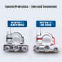 ZHITING 2 Pièces Bornes de Batterie Positive et Négative Batterie Connecteur Pinces Battery Terminal pour Auto Camion Caravane
