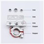 ZHITING 2 Pièces Bornes de Batterie Positive et Négative Batterie Connecteur Pinces Battery Terminal pour Auto Camion Caravane