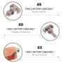 ZHITING 4pcs Bornes de Batterie T-Boulon Remplacement Connecteur Pince Acier Inoxydable Battery Terminal pour Audi Cadillac Chev