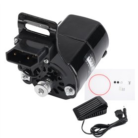Cozyel Moteur de machine à coudre avec pédale - 180 W - 10 000 tr/min - Interrupteur à pied avec moteur - Pédale de couture - Pi
